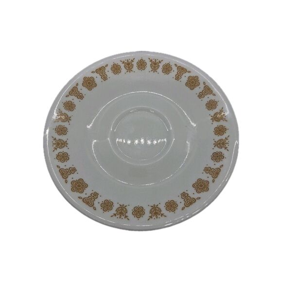 Vintage Corelle Corning Butterfly Gold Set of 4 Saucers Plates Bread Retro - Picture 8 of 16